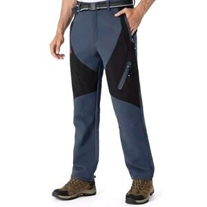 TBMPOY Men's Snow Ski Waterproof Snowboard Pants Outdoor Hiking Fleece. Size 38.
